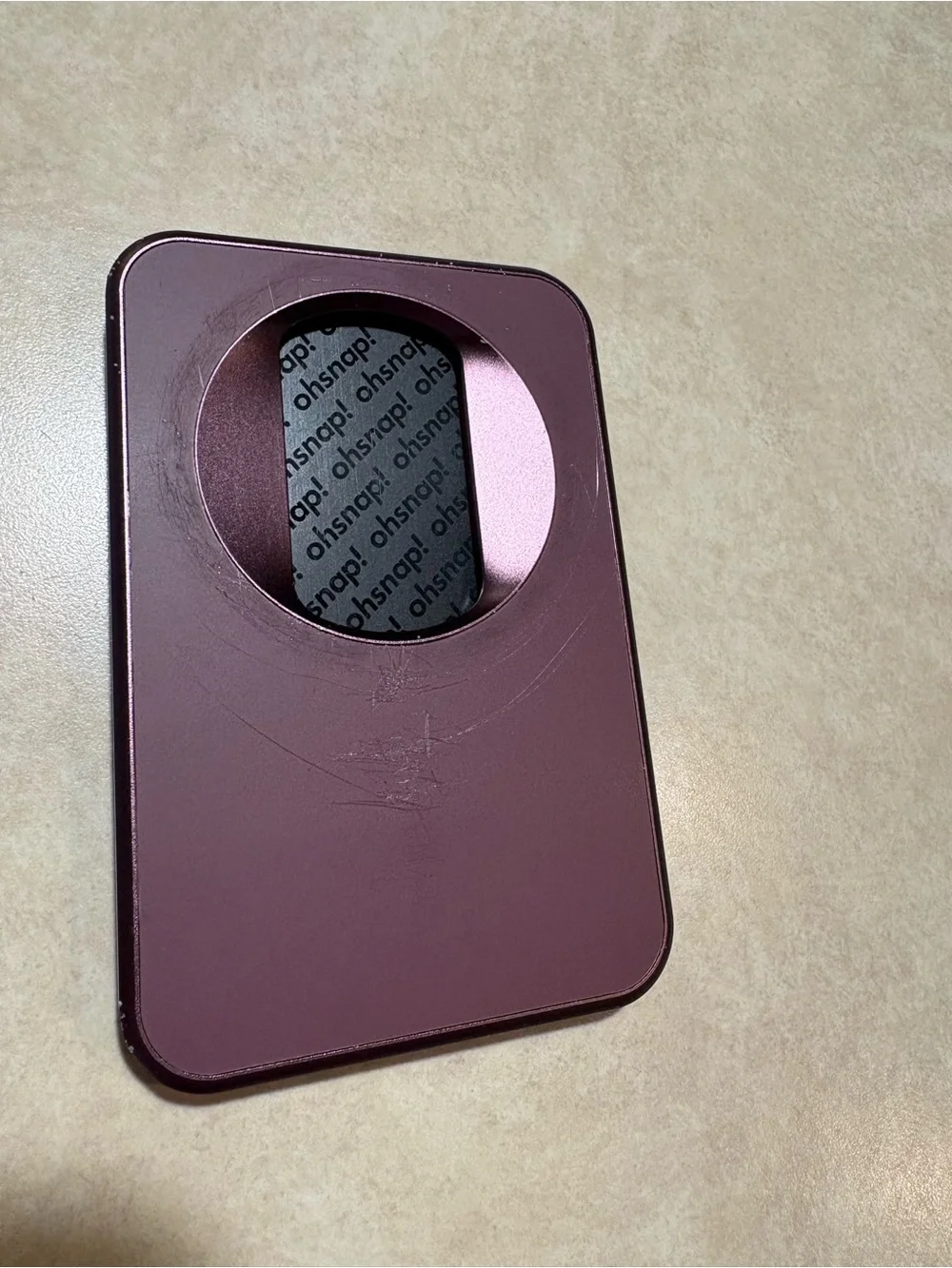 OhSnap Snap Grip MagSafe Wallet — Wine Noir 🍷
